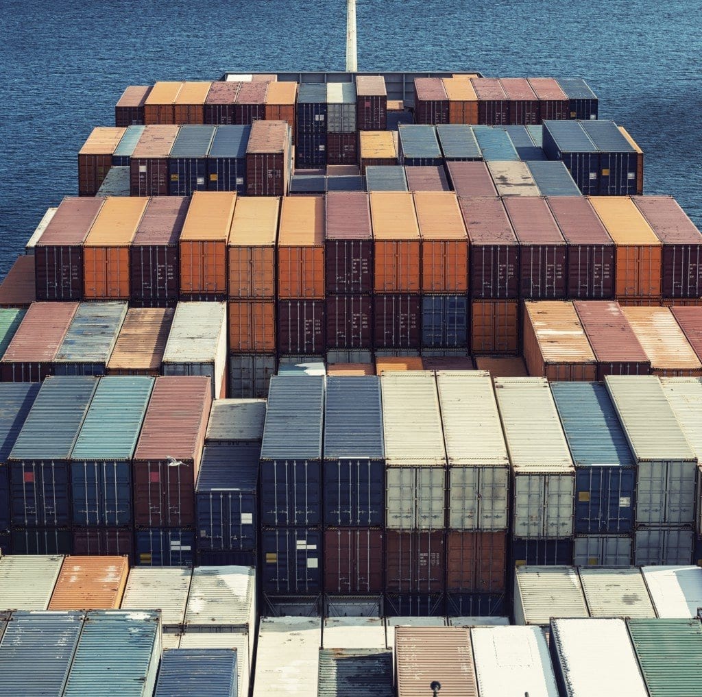 container ship top deck delivery goods safely and reliably for our clients