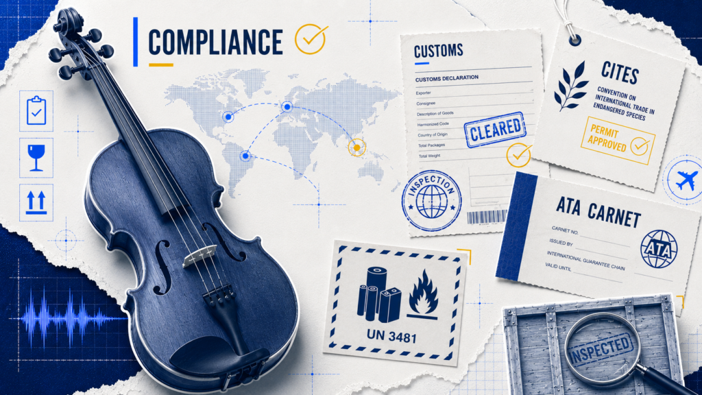Musical Instrument Shipping: How to Move High-Value and Fragile Instruments Without Damage or Delays 1 nternational compliance requirements for musical instrument shipments