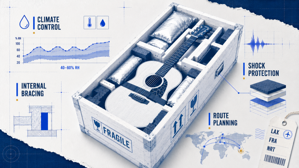 Musical Instrument Shipping: How to Move High-Value and Fragile Instruments Without Damage or Delays 2 Specialized logistics planning and expertise for international musical instrument shipping