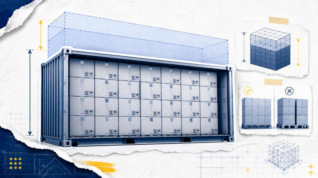 Importing Packaging Materials: Freight Strategy for High-Volume, Recurring Buyers 1 High cube container compared with standard container for packaging material optimization