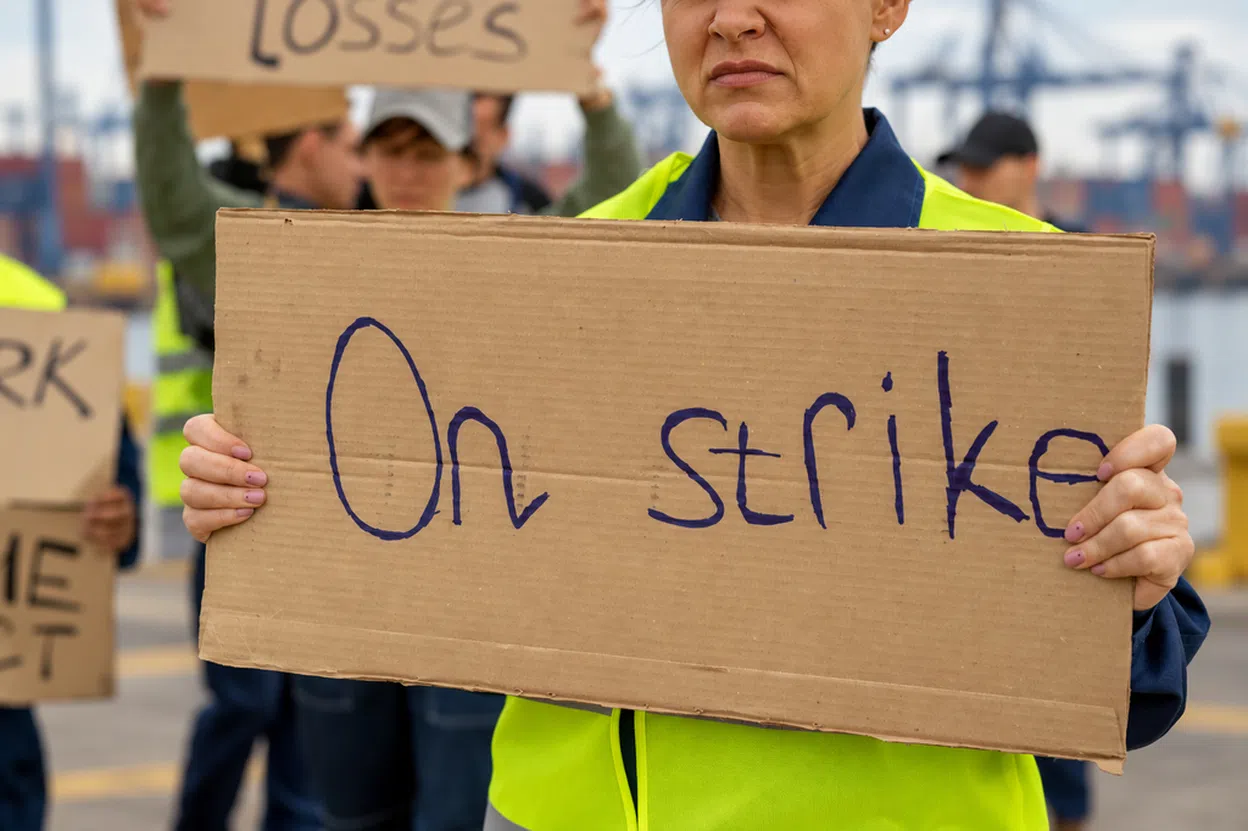 Container terminal gates at the ports of Los Angeles and Long Beach ahead of the Nov. 1 ILWU Local 26 watchmen strike deadline