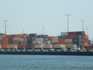 cargo containers at Port of LA