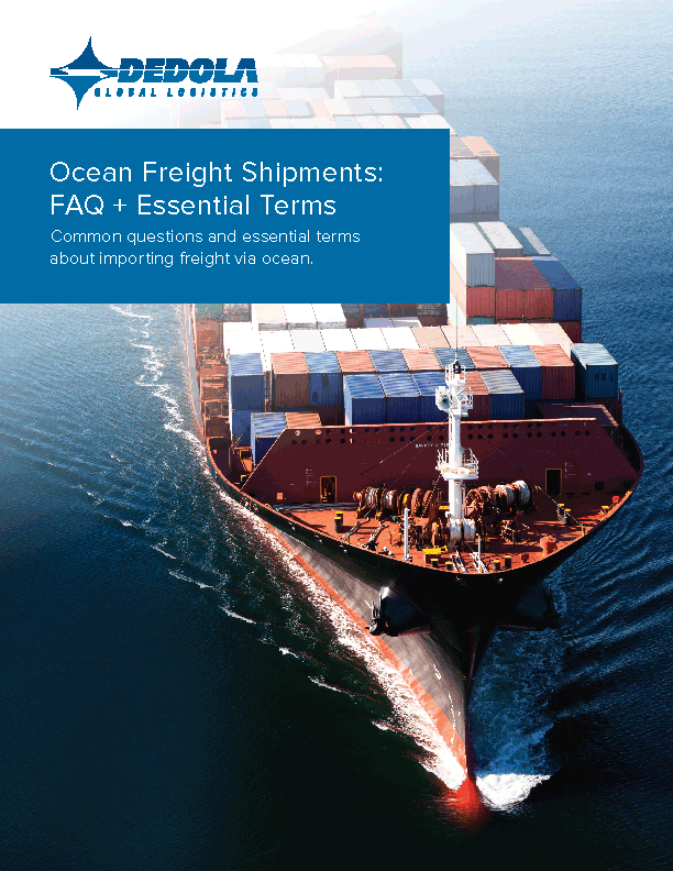 Ocean Freight Shipments: FAQ